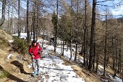 Invernale-primaverile in LEGNONCINO (1711 m) dai Roccoli dei Lorla il 9 marzo 2017  - FOTOGALLERY